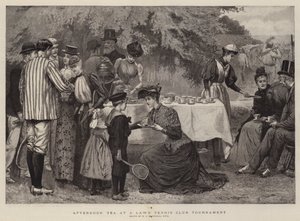 Afternoon Tea at a Lawn Tennis Club Tournament